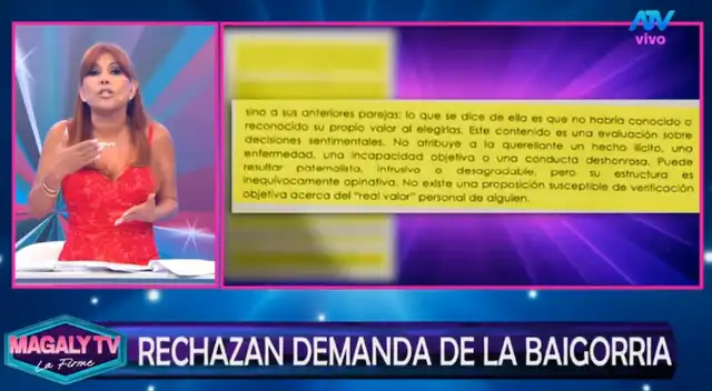 Sale a la luz impactante testimonio de jueza que archivó denuncia de Alejandra Baigorria contra Magaly Medina Sale a la luz impactante testimonio de jueza que archivó denuncia de Alejandra Baigorria contra Magaly Medina