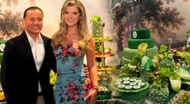 Brunella Horna celebra el cumpleaños de Richard Acuña.