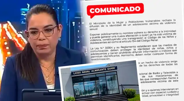 Ministerio de la Mujer se pronuncia y toma medida contra Milagros Leiva por exponer identidad de menor agredido en Liceo Naval: "Vulneración a los derechos"