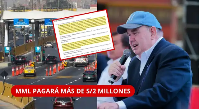 La Municipalidad de Lima (MML), por acción de López Aliaga, perdió otro arbitraje en el caso Rutas de Lima y deberá reembolsar US$724.099,28, equivalente a más de S/2 millones.