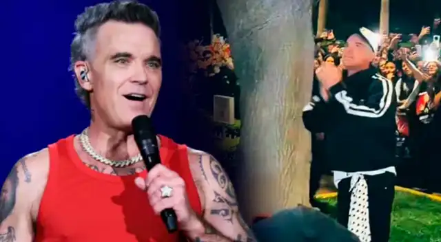 Robbie Williams emocionó a sus fans con tierna sorpresa.
