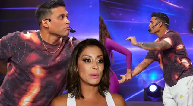 Christian Domínguez causa polémica al tocar a Saskia Bernaola y ella queda en shock. Christian Domínguez causa polémica al tocar a Saskia Bernaola y ella queda en shock.