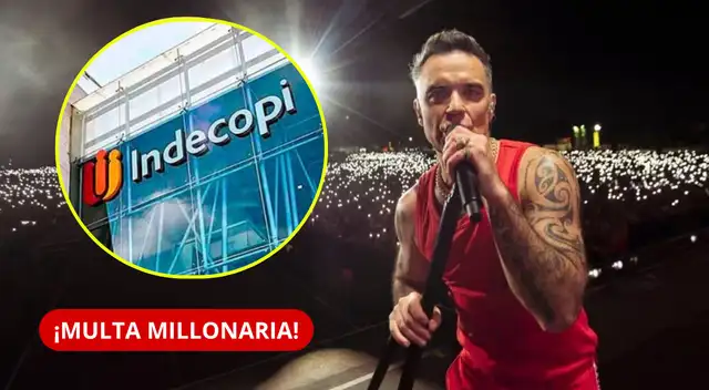 Indecopi investiga a organizadores de Robbie Williams.