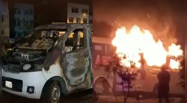 Tragedia en Los Olivos | Chofer pierde la vida mientras dormía tras brutal ataque incendiario dentro de su minivan.