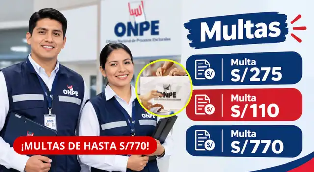 Elecciones 2026: ¿cuánto pagarás de multa si no votas o no cumples como miembro de mesa?