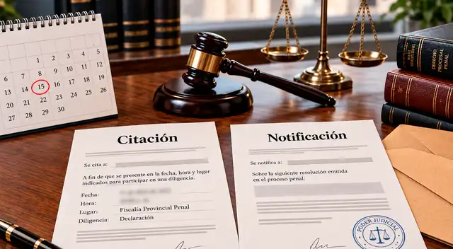 Citación vs notificación