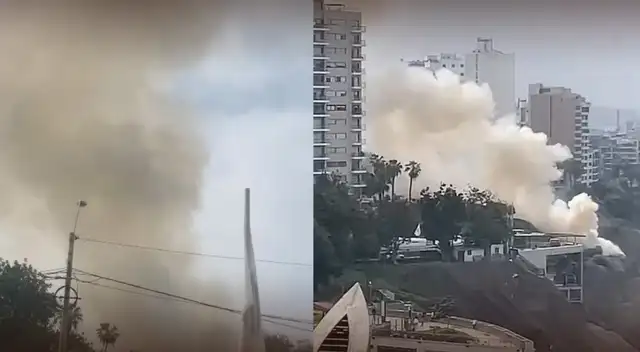 Incendio en Miraflores: reportan siniestro cerca de centro comercial "Larcomar" en pleno día de elecciones municipales 2026. Incendio en Miraflores: reportan siniestro cerca de centro comercial "Larcomar" en pleno día de elecciones municipales 2026.