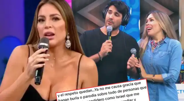 Sheyla Rojas reacciona a broma de Israel Dreyfus y Luciana Roy imitándola. Sheyla Rojas reacciona a broma de Israel Dreyfus y Luciana Roy imitándola.
