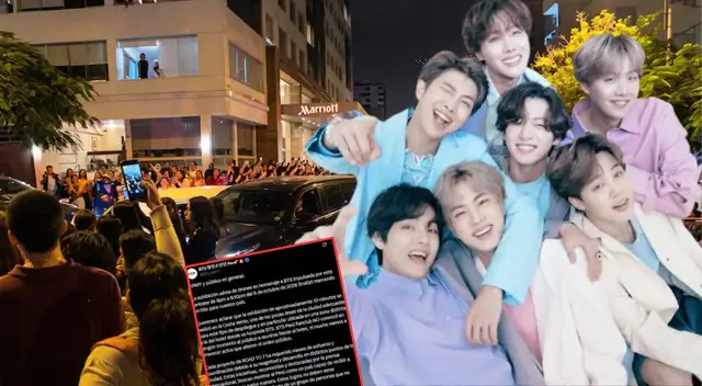 Fanclub de BTS se pronuncia ante escándalos en el hotel Marriott.