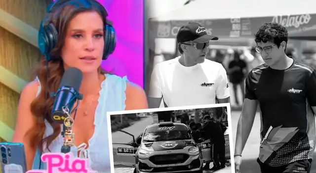 María Pía Copello ROMPE EN LLANTO en vivo al enterarse de ACCIDENTE que sufrieron su esposo e hijo en Rally Caminos del Inca: "Abandonaron..."