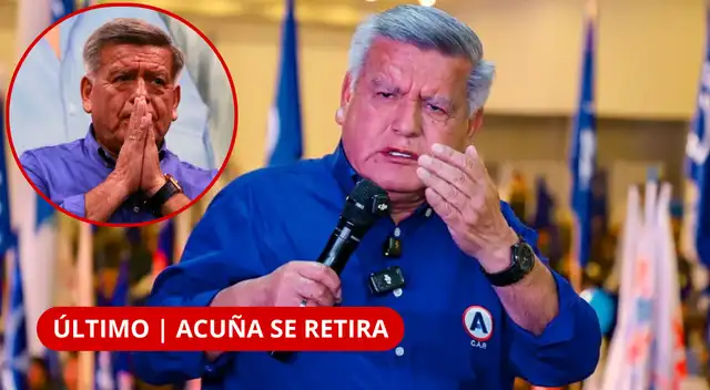 César Acuña anuncia su retiro de la vida política.