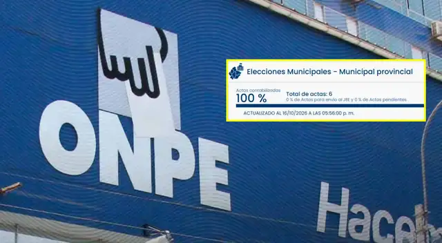 ONPE llega al 100% en estos 4 DISTRITOS DE LIMA ya finalizaron el conteo.