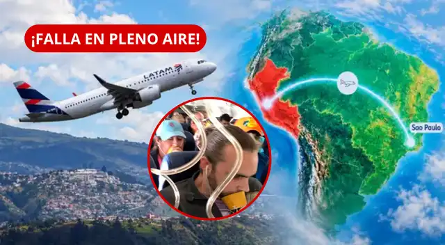 Avión rumbo a São Paulo sufre falla técnica y retorna al Jorge Chávez.