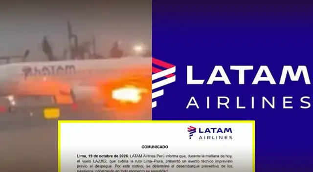 LATAM Airlines rompe su silencio tras incendio en un avión con destino a Piura.