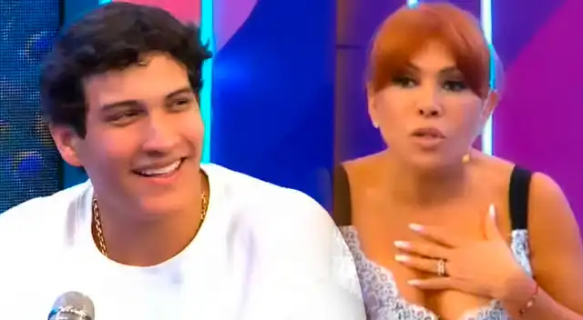 Hijo de María Pía Copello REVELA a Magaly Medina si estaría con una CHICA de la farándula y le pregunta si lo EXPONDRÍA en un ampay: “¿Me sacarías?”