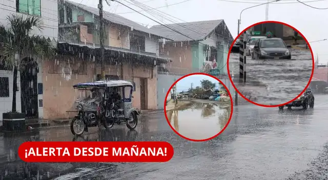 Lluvias intensas golpearán Lima y otras 5 regiones hasta el sábado 24.
