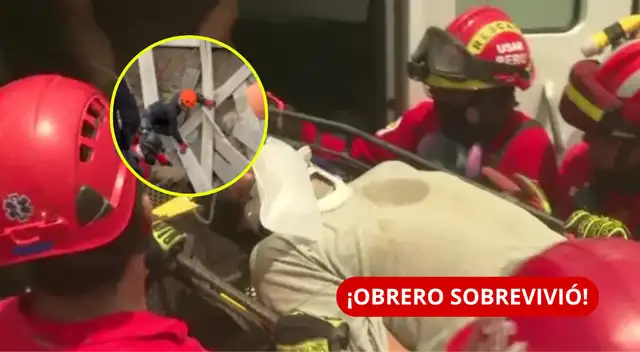 Ventanilla: obrero queda sepultado a tres metros tras derrumbe y es rescatado con vida.