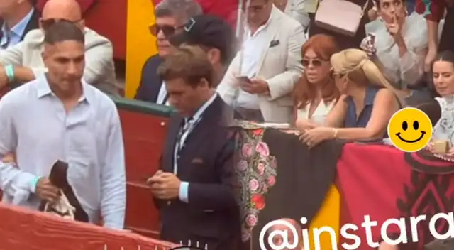 Paolo Guerrero y Magaly Medina tienen encuentro de INFARTO en la Plaza de Acho y él se pronuncia: "Hay que tener cojones..."