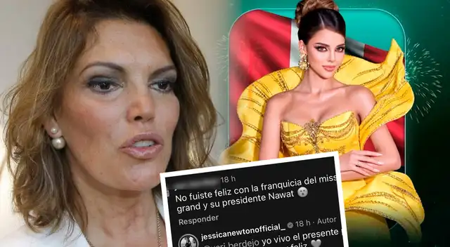 Jessica Newton expone su VERDAD luego tras ser DESPLAZADA por Luciana Fuster como directora del Miss Grand Perú: "Nunca..." Jessica Newton expone su VERDAD luego tras ser DESPLAZADA por Luciana Fuster como directora del Miss Grand Perú: "Nunca..."