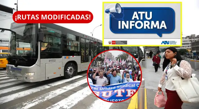 Metropolitano hoy: ATU cambia rutas A y C por marcha del SUTEP en el Centro de Lima. Metropolitano hoy: ATU cambia rutas A y C por marcha del SUTEP en el Centro de Lima.