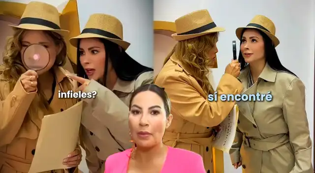 ¿INDIRECTA PARA CUEVA? Pamela Franco desata POLÉMICA al vestirse de detective de infieles: “Ya lo encontró"