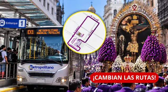 ATU anuncia DESVÍOS y cierre de estaciones por procesión del Señor de los Milagros.