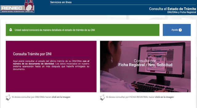  Plataforma virtual permite ver el estado de trámite de tu DNI.   