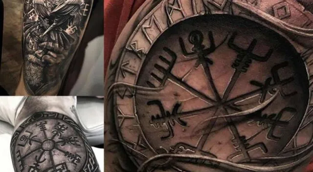 El significado del tatuaje de Vegvisir, símbolo de los vikingos