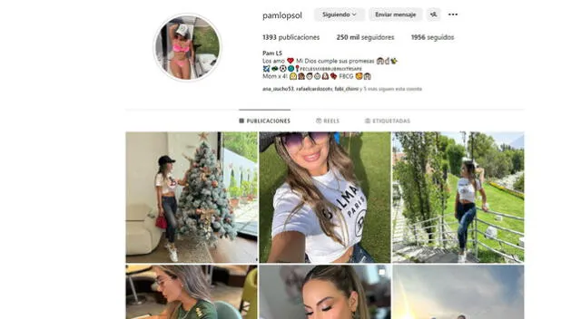 Pamela López en su Instagram  