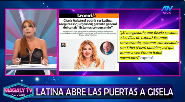 ¡LE CIERRA LAS PUERTAS! Magaly Medina NO QUIERE a Gisela Valcárcel en ATV: “Hasta Ethel aguanto, la otra no...”