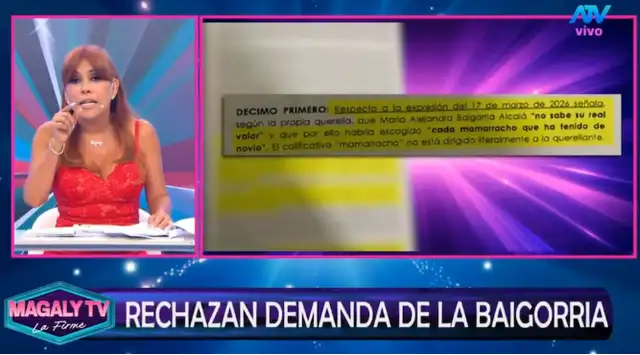 Sale a la luz impactante testimonio de jueza que archivó denuncia de Alejandra Baigorria contra Magaly Medina Sale a la luz impactante testimonio de jueza que archivó denuncia de Alejandra Baigorria contra Magaly Medina