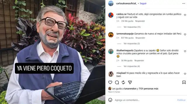 Carlos Álvarez sorprende al anunciar su nueva imitación.