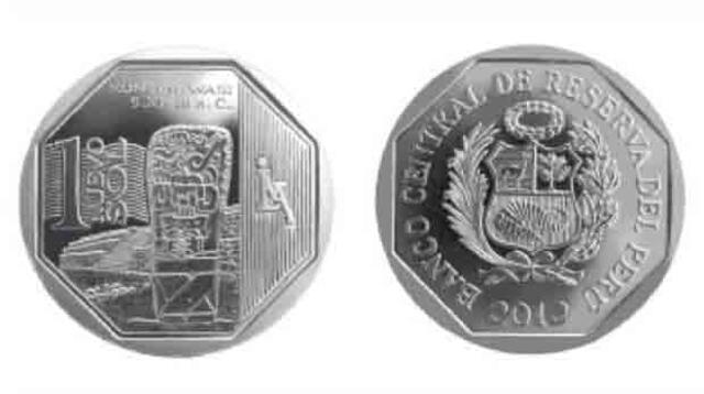 Lanzan nueva moneda de S/.1 de Kuntur Wasi.