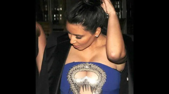 Kim Kardashian causa sensación en Miami con atrevido escote.