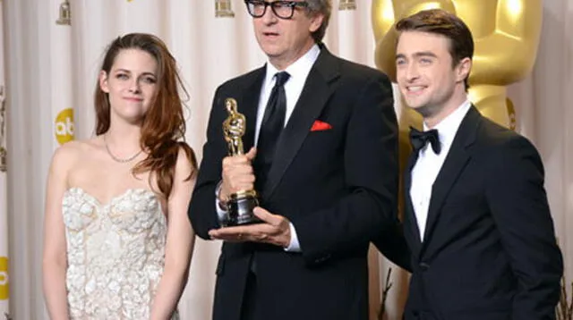 Kristen Stewart y Daniel Radcliffe juntos en la ceremonia del Oscar.