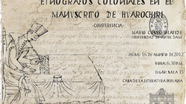 Toma nota: Los manuscritos expresan cómo fue  la relación existente entre los dioses y el hombre andino. 