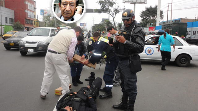 El general en retiro dijo que el suboficial se le cruzó.