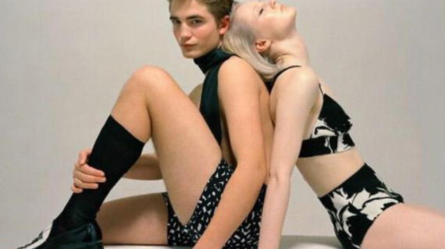 Robert Pattinson se inició en el mundo artístico modelando para firmas como Miu Miu.