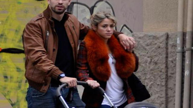 Shakira, Gerard Piqué y su bebé.