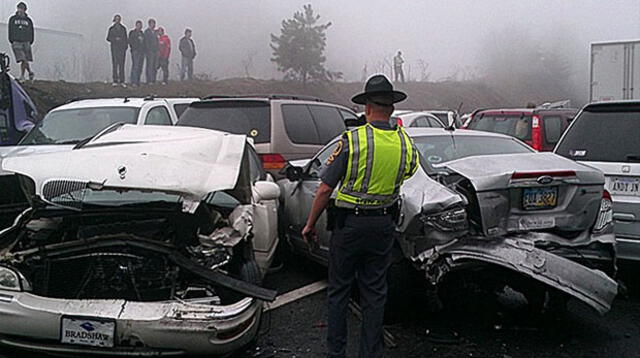 75 autos colisionan en una autopista de Virgnia acabando con la vida de 3 personas y dejando herida a otras 25.