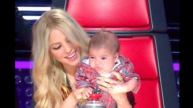 Bebé Milán acompañó a su mamá Shakira al trabajo.