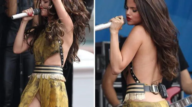 Selena Gomez sufrió un percance con su vestuario durante concierto en Boston