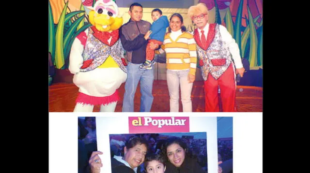 Lectores pudieron tomarse foto con el dragón favorito de la TV peruana. 