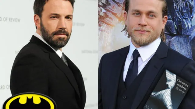 Ben Affleck (Batman) y Charlie Hunnam (Christian Grey)