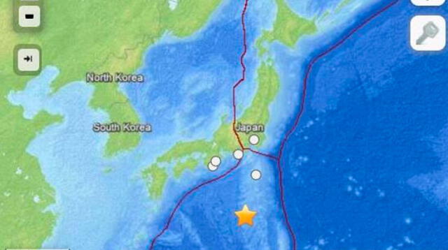 Japón sufre terremoto de 6.5 según la USGS.
