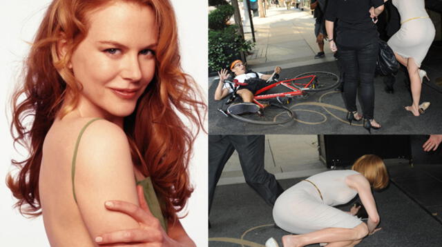 Nicole Kidman sufre aparatosa caída tras chocar con un paparazzi en bicicleta