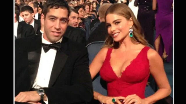 Sofía Vergara y Nick Loeb disfrutando juntos de los Premios Emmy 2013