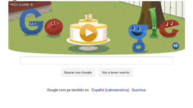 15 cumpleaños de Google: festéjalo rompiendo la piñata con este doodle