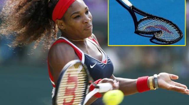 Serena Williams rompió su raqueta tras lanzarla contra el piso y fue eliminada