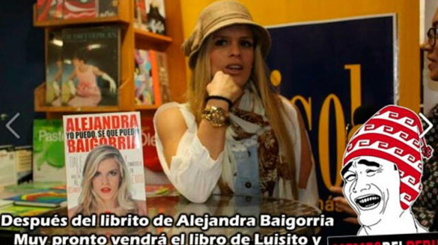 Alejandra Baigorria es ridicularizada en los memes por su reciente estreno como escritora.